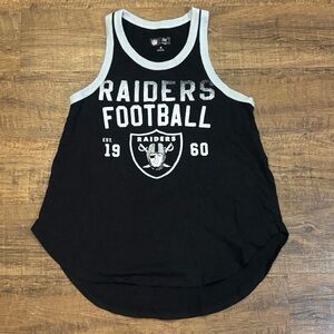 NFL Black and Gray Women's Las Vegas Raiders Tank Top
